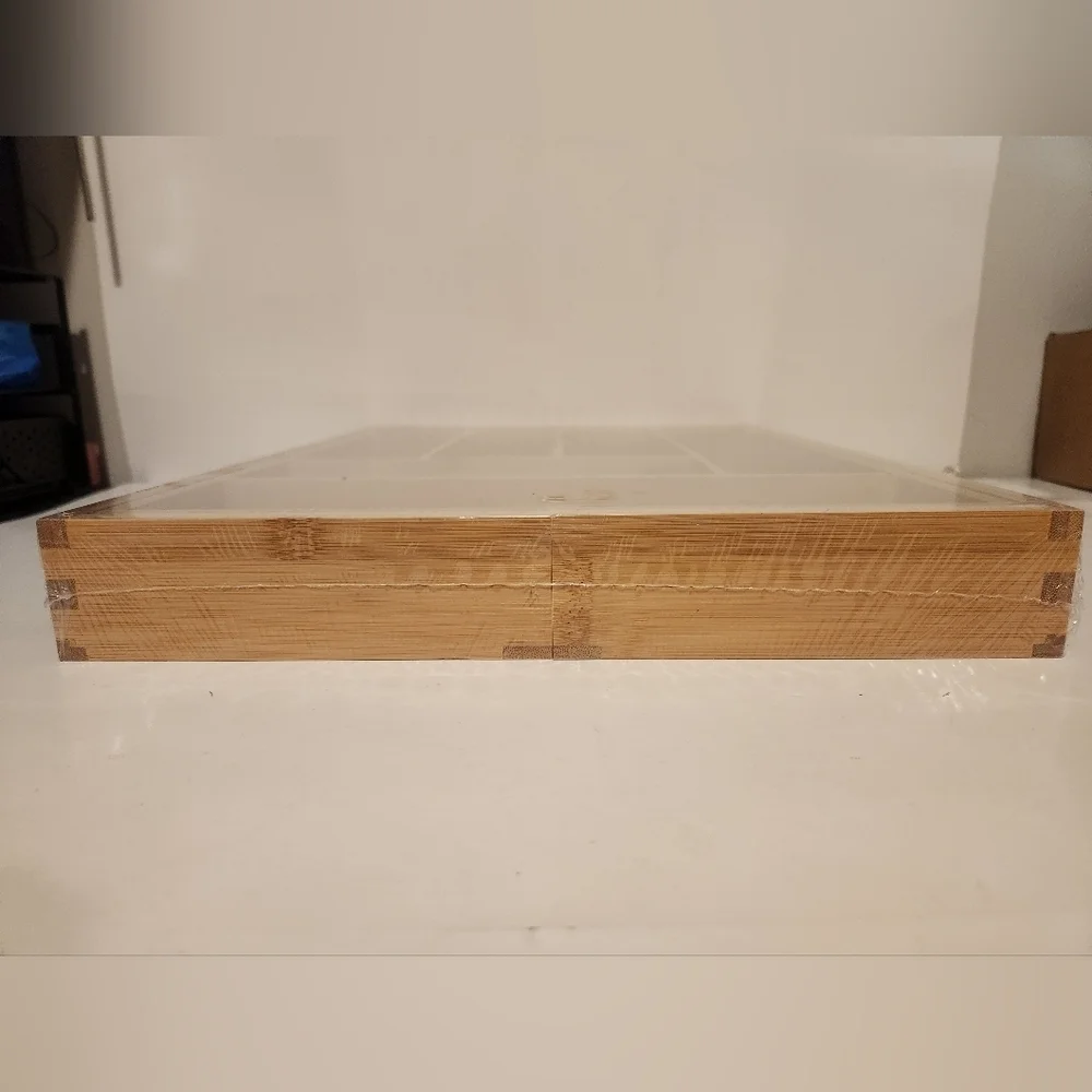Brand New Expandable Bamboo Cutlery Tray